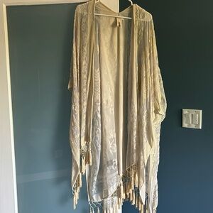 Free People shawl with fringe
